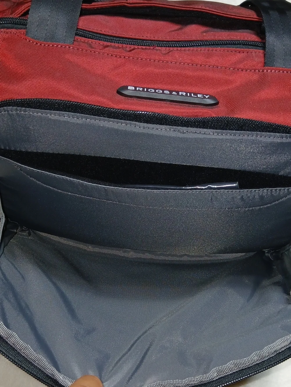 Briggs & Riley Transcend Cabin Travelware Red Carry On Duffle Bag